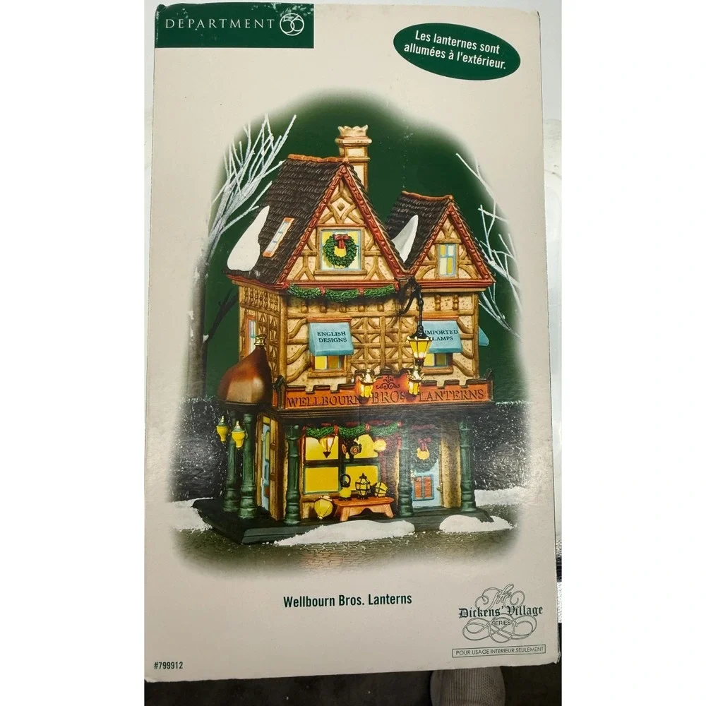 Department 56 Dickens Village Wellbourn Bros Lanterns Lighted Village House 7999